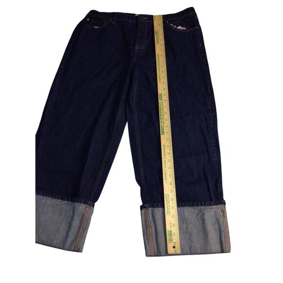 Kate Spade New York Size 16 Wide Cuff Capri Jeans by Target Medium Wash - Picture 7 of 7